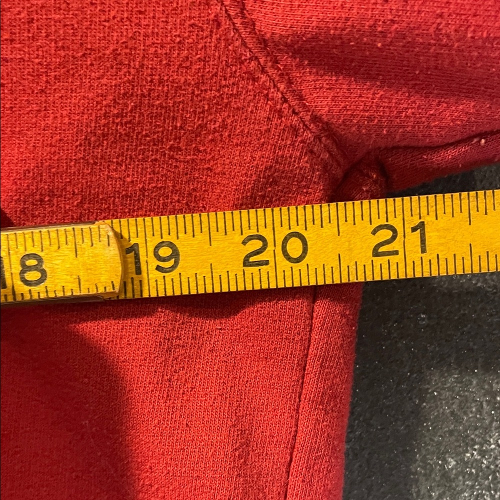Temple University Red Hoodie Small College Campus Preppy Streetwear Redshirt Sm - Picture 6 of 10